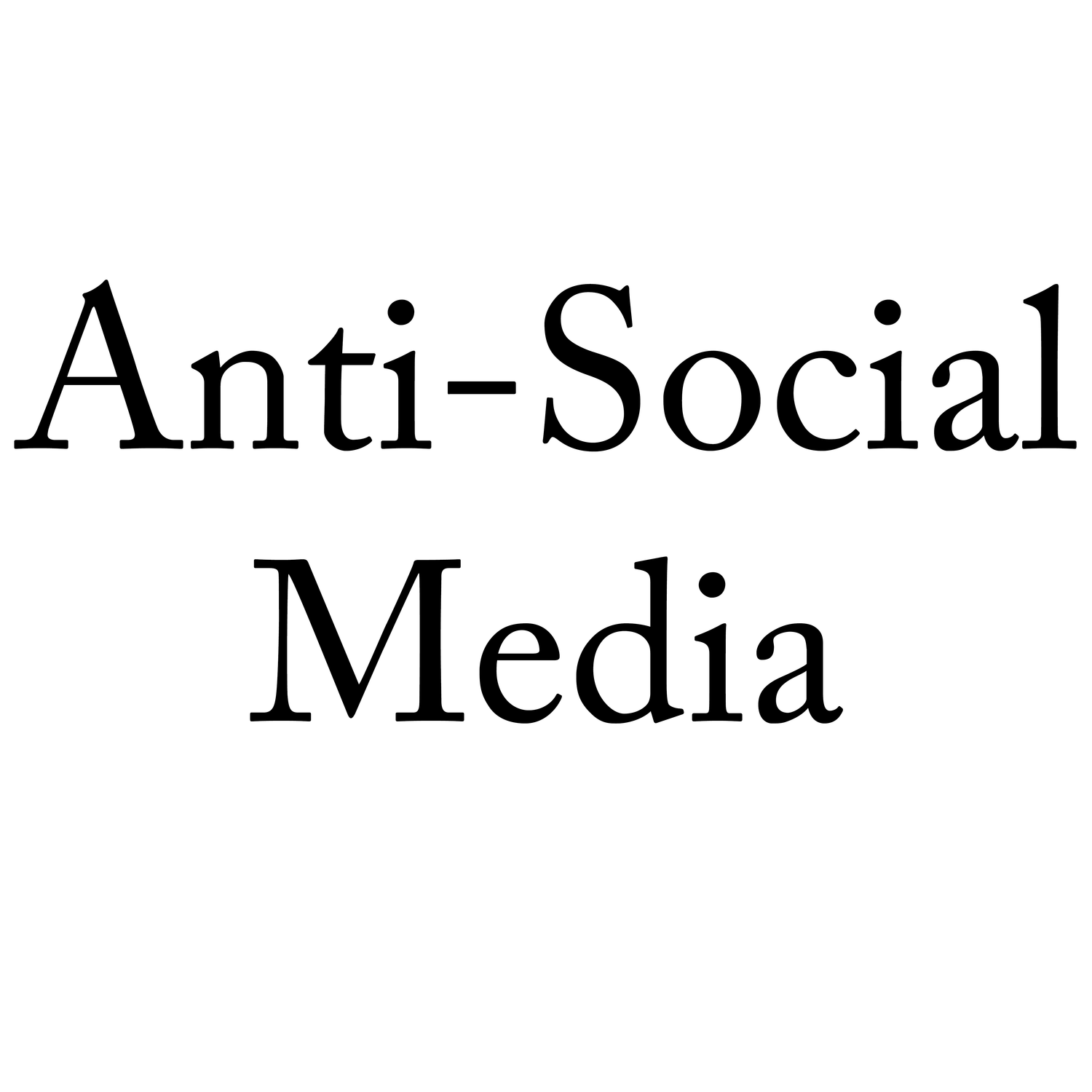 text-anti-social media