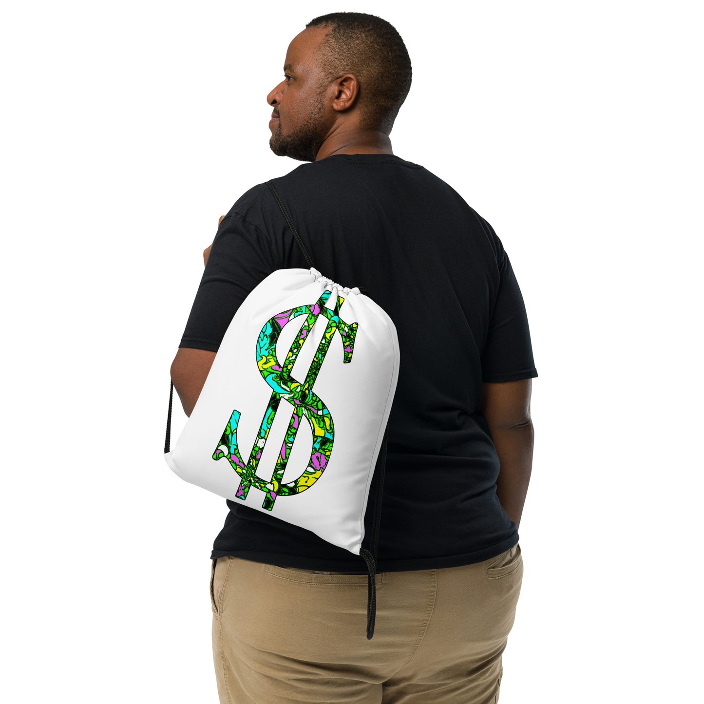 B.D.S. Drawstring money bag