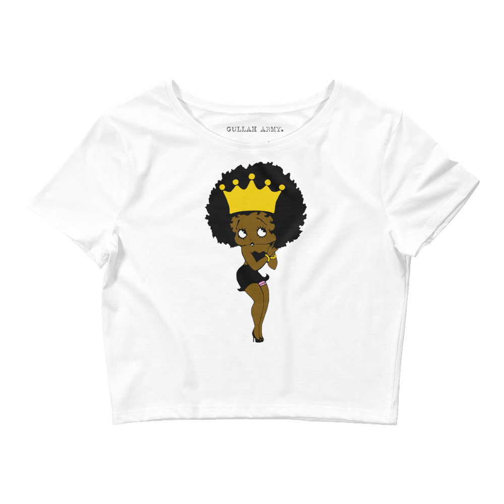 Queen B. Crop Tee