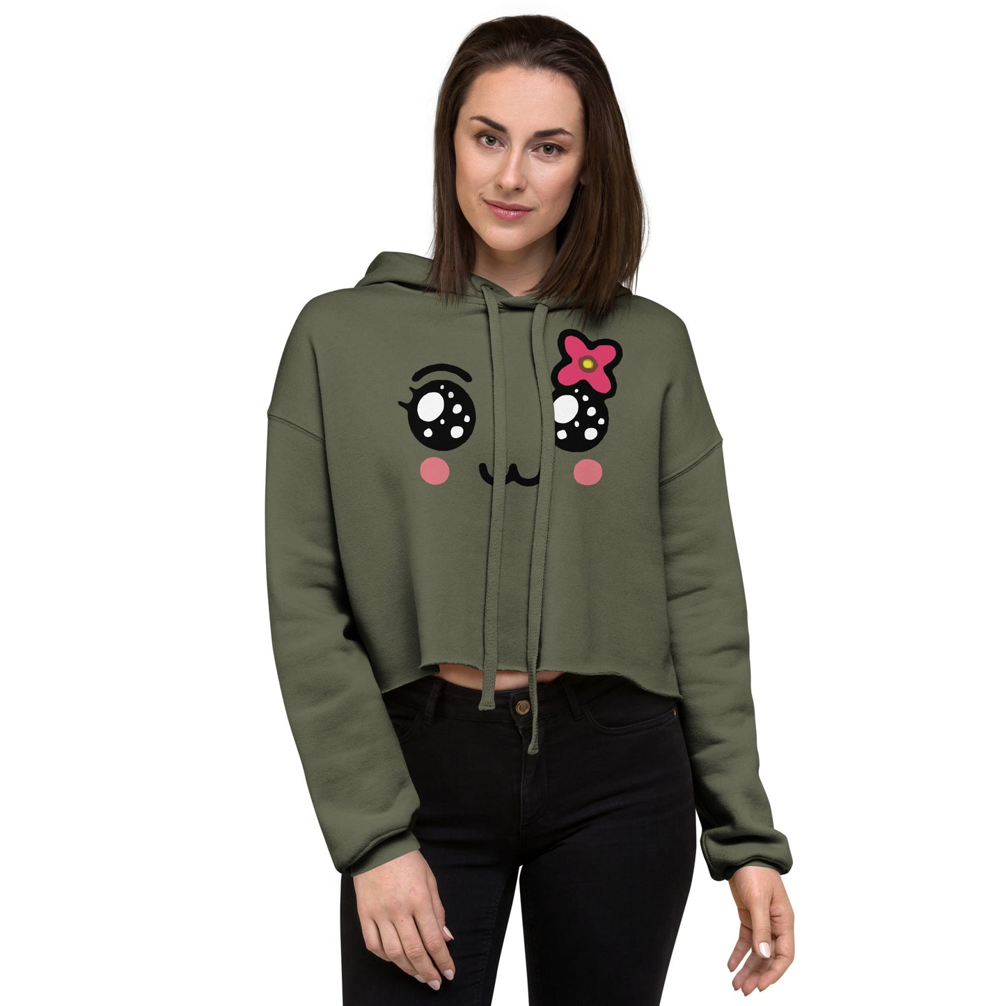 Flower Child Crop Hoodie