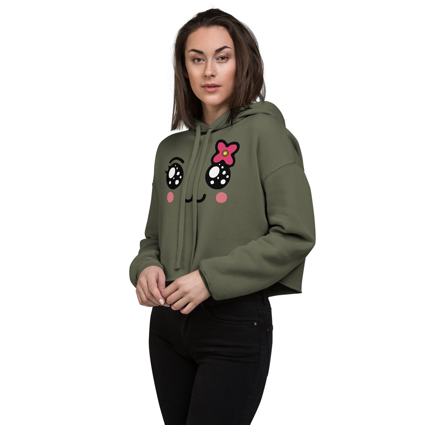 Flower Child Crop Hoodie